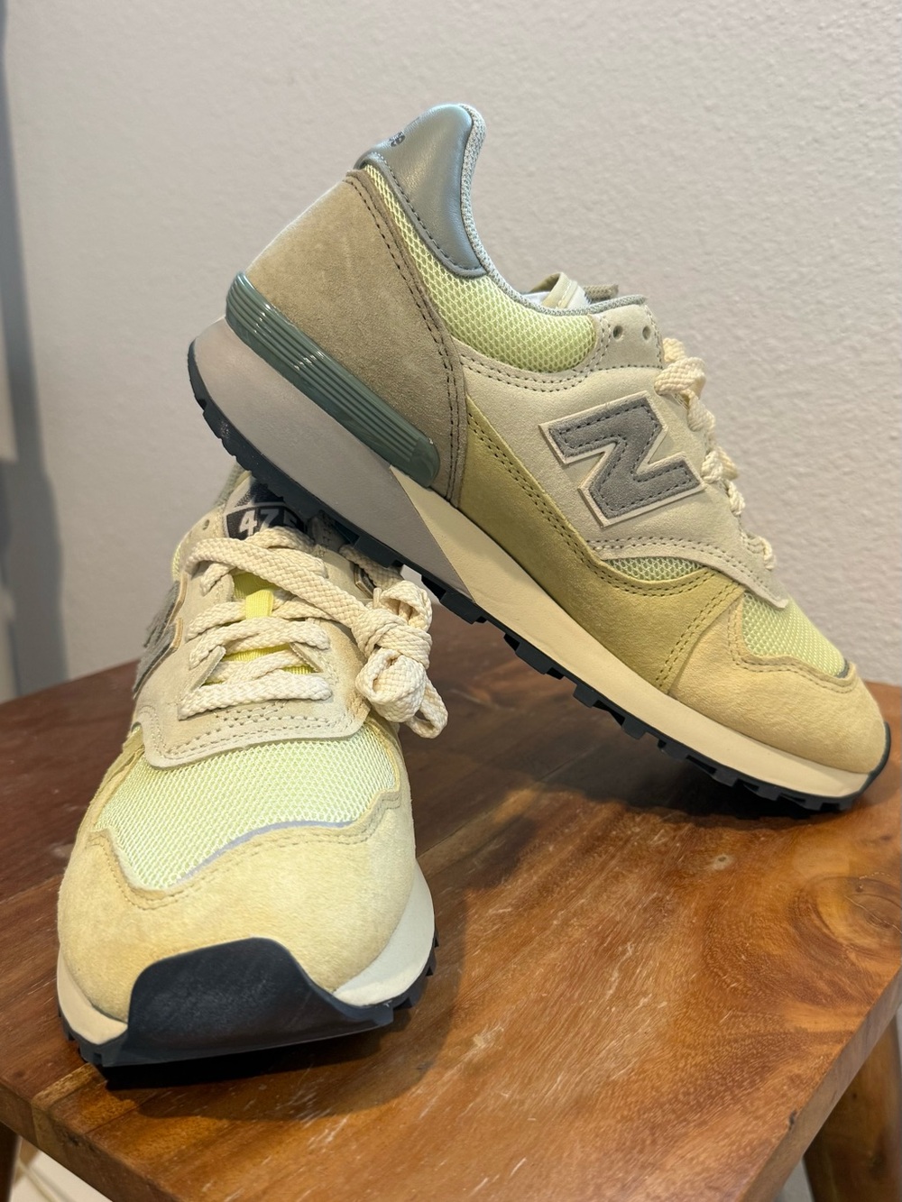 AURALEE x New Balance 475 'Aloe Wash Beechnut'